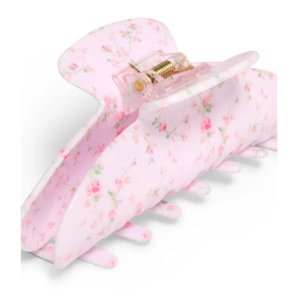 LoveShackFancy X Goody Pink English Ivy Large Claw - Picture 2 of 5